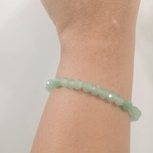 Vintage Green Aventurine Beaded Bracelet